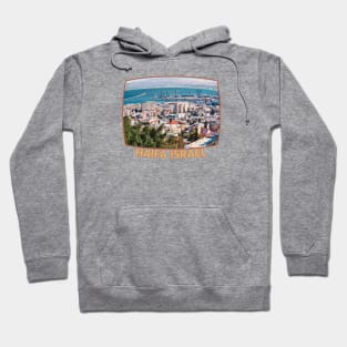 Israel, Haifa. Cityscape Hoodie